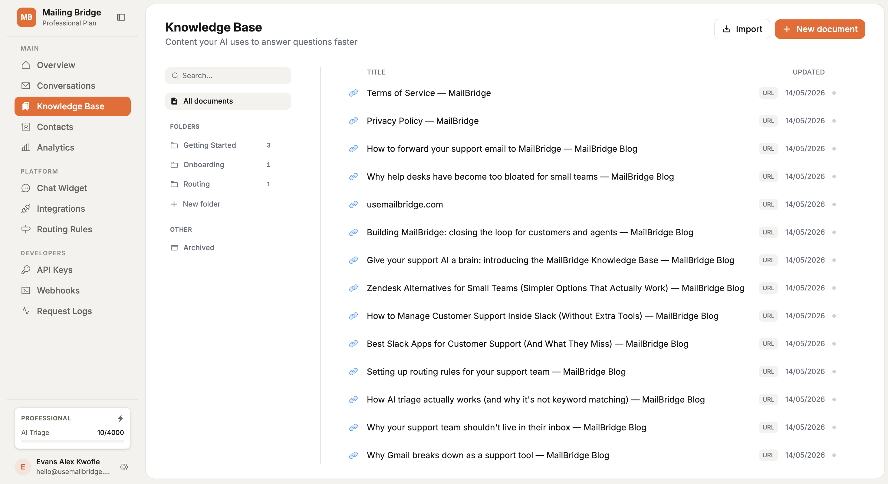 KB Auto-Reply